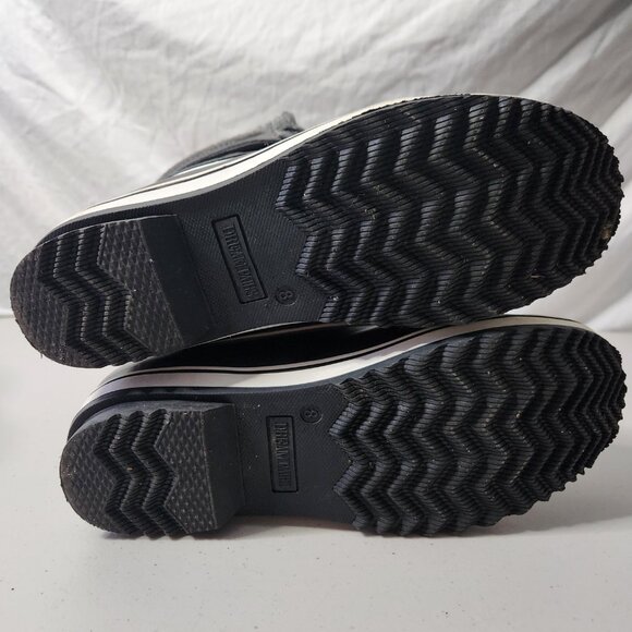 Dream Pairs Women's Insulated Duck Boots - Size 8 - Black/Gray, Water Resistant - Picture 5 of 7